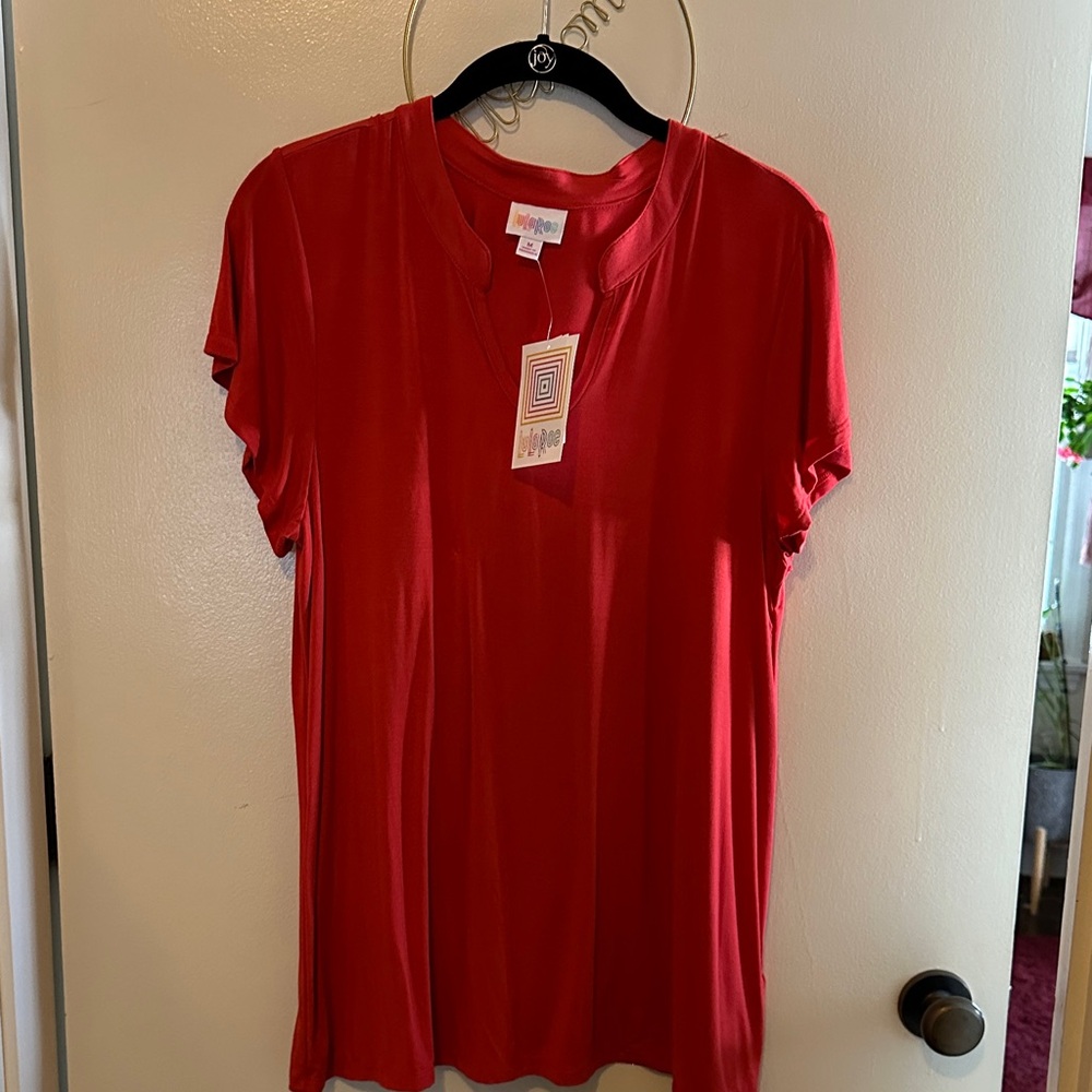 LuLaRoe Classic Red Short Sleeve Tee